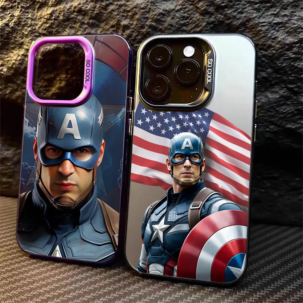 

Marvel Captain America A55 Case For Samsung Galaxy A56 A55 A54 A53 A52 A51 A73 A72 A71 A36 A35 A34 A33 5G Shockproof Phone Cover