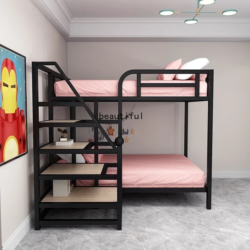 TAO Height Double-Layer Simplicity Iron Bunk Bed Light Luxury