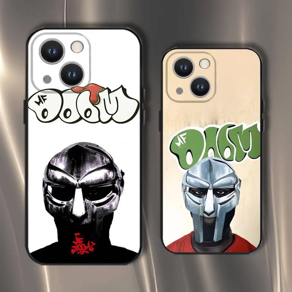 

MF DOOM Rapper Phone Case For iPhone 16,15,14,13,12,11,Pro,XS,Max,XR,Plus,E,SE4,Mini Black Soft Cover