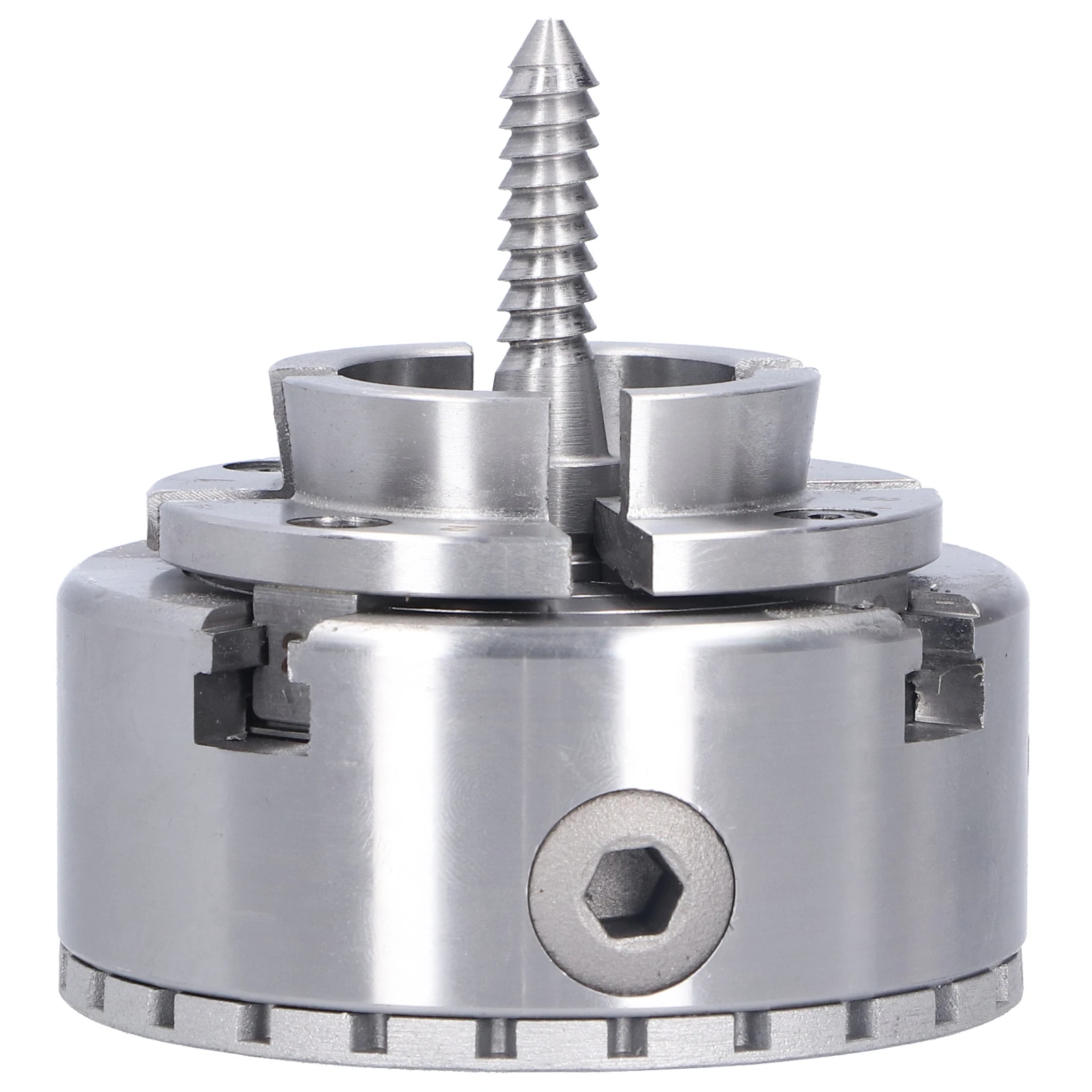 Mandril de torno autocentralizado M33 4 polegadas 4 mandíbulas de metal para carpintaria Suporte de fixação KP96-B Mandril de torno de fixação