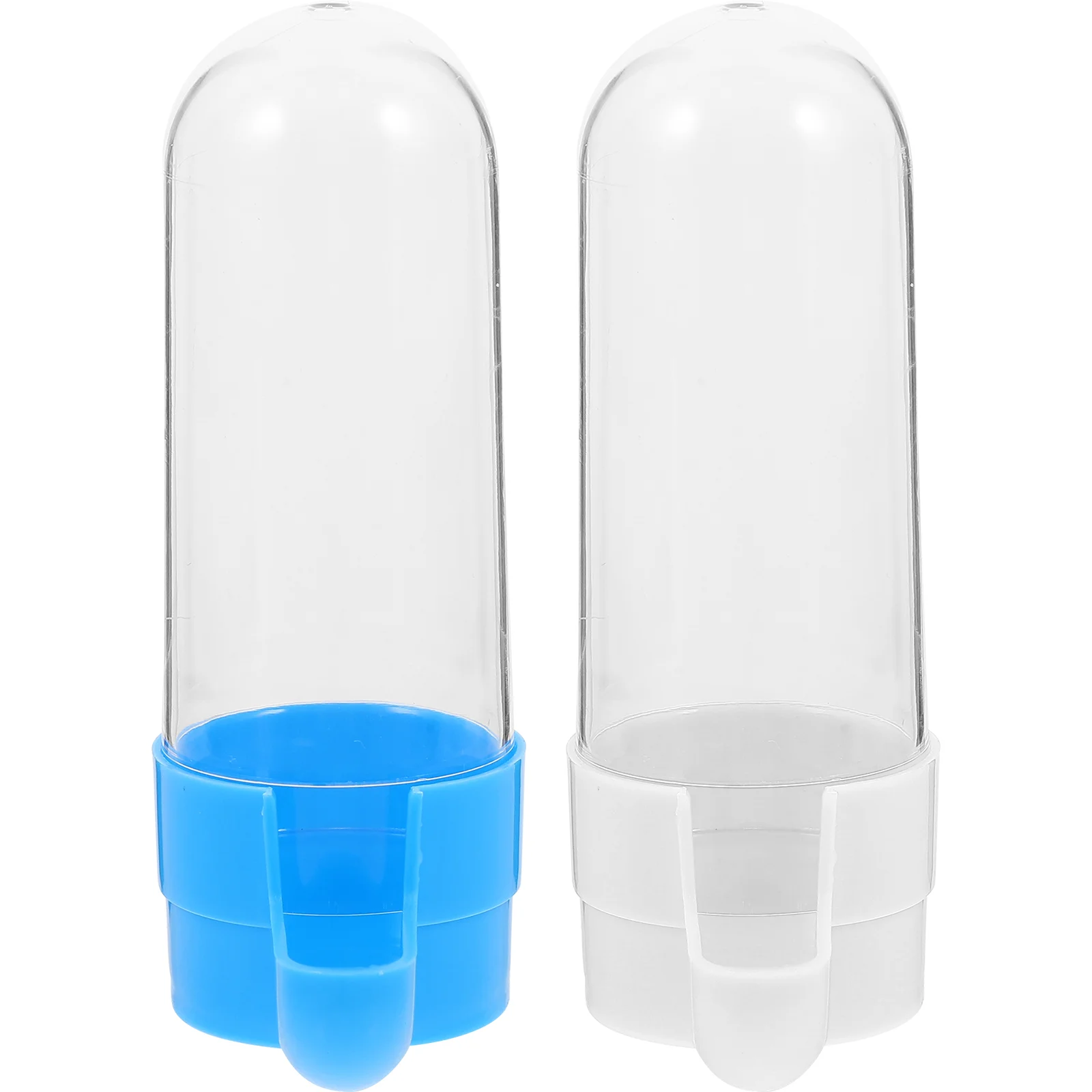 

2 Pcs Bird Drinker Water Dispenser Bottle Container Automatic Supplies Fountain Bowl Pet Pvc Feeding Accessory Feeder