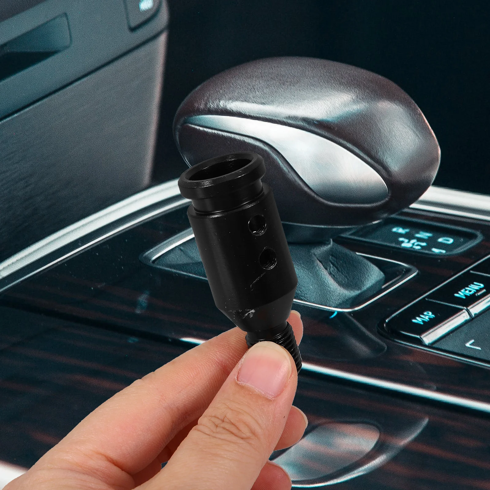 

Gear Head Adapter Car Shift Knob Accessories Kit Thread Adapters Aluminum Alloy Manual