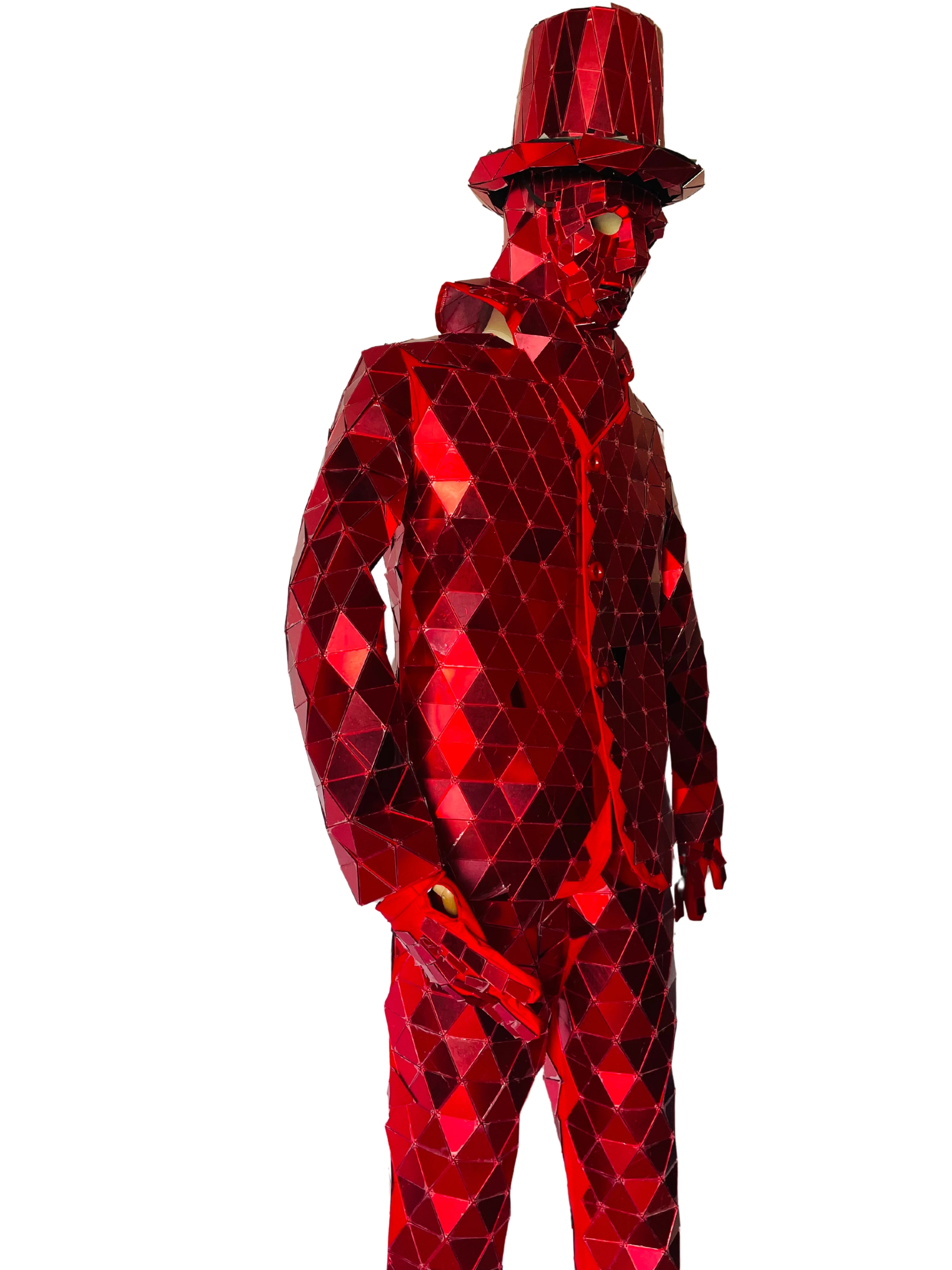 مرآة رجل ديسكو البدلة زي مخيط يدويا لامعة مرحلة الأداء الزي للرجال ملهى ليلي حفلة الرقص هالوين عرض فاخر