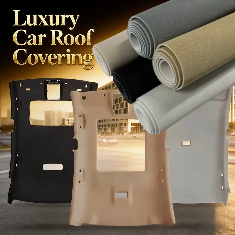 

Universal Car Headliner Fabric Cloth with Foam Backing Non-Adhesive Mesh Fabric for DIY Auto Interior Repair Car Ceiling Sagging