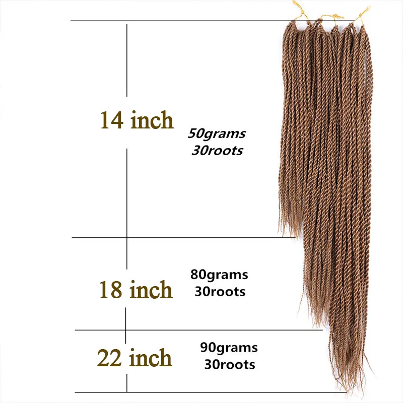 18 Inch Senegalese Twist Gehaakte Vlechten Dunne Senegal Wendingen Voor Vrouwen Blauw Ombre Synthetische Vlechten Hair Extensions Voor Dagelijks