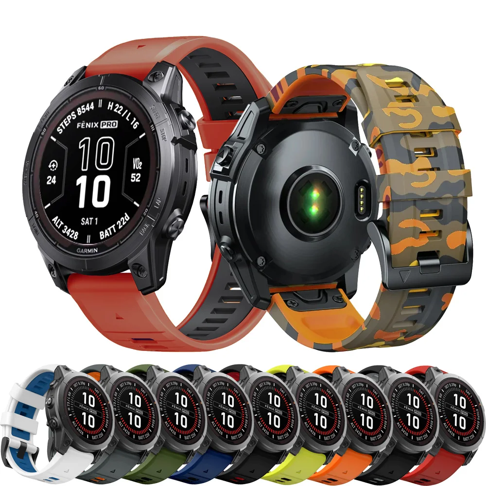 Quickfit 22 26mm Watchband For Garmin Fenix 8 E 7 7X Pro 6 6X Pro 5 5X Plus/Fenix E/Forerunner 965 955/Enduro 3 Strap Bracelet