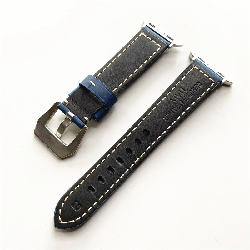 Suitable for Apple Watch strap serises 9/10 strap Crazy Horse Brown pattern bracelet 38mm 42mm 49mm