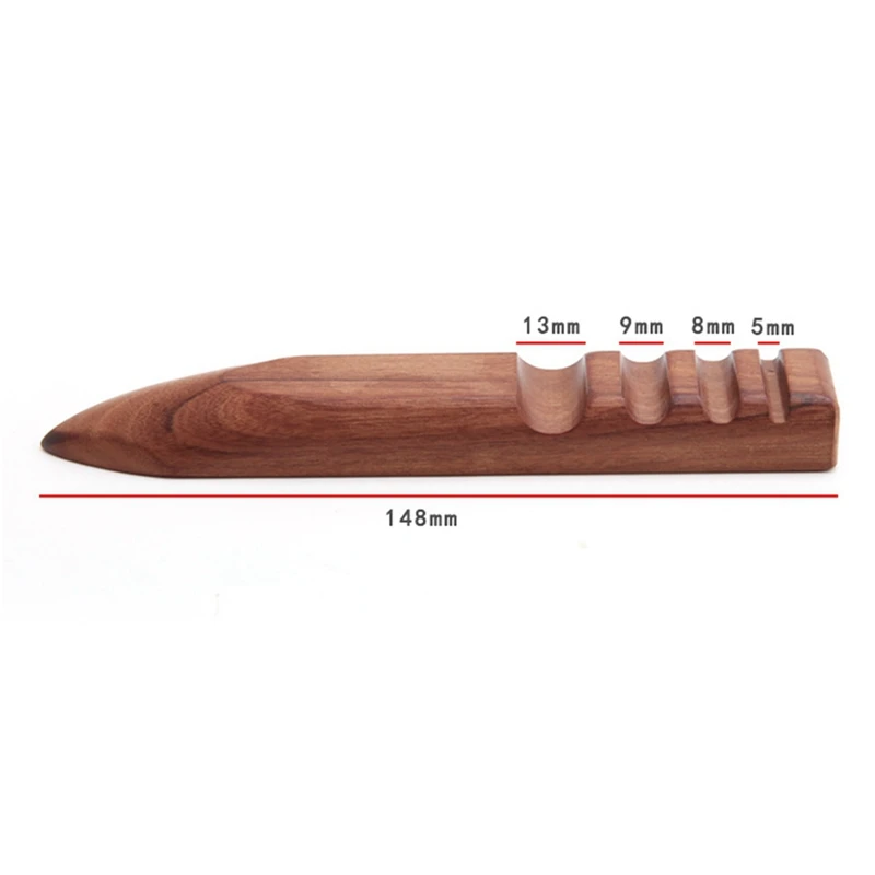 1Set Sandalwood Grinding Rod Wood Grinding Rod Leather Processing Grinding Edge Grinding Tool