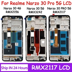AAA+ For Oppo Realme Narzo 30 4G/5G LCD RMX2156 RMX3242 LCD Display Touch Panel Digitizer For Realme Narzo 30 Pro 5G RMX2117