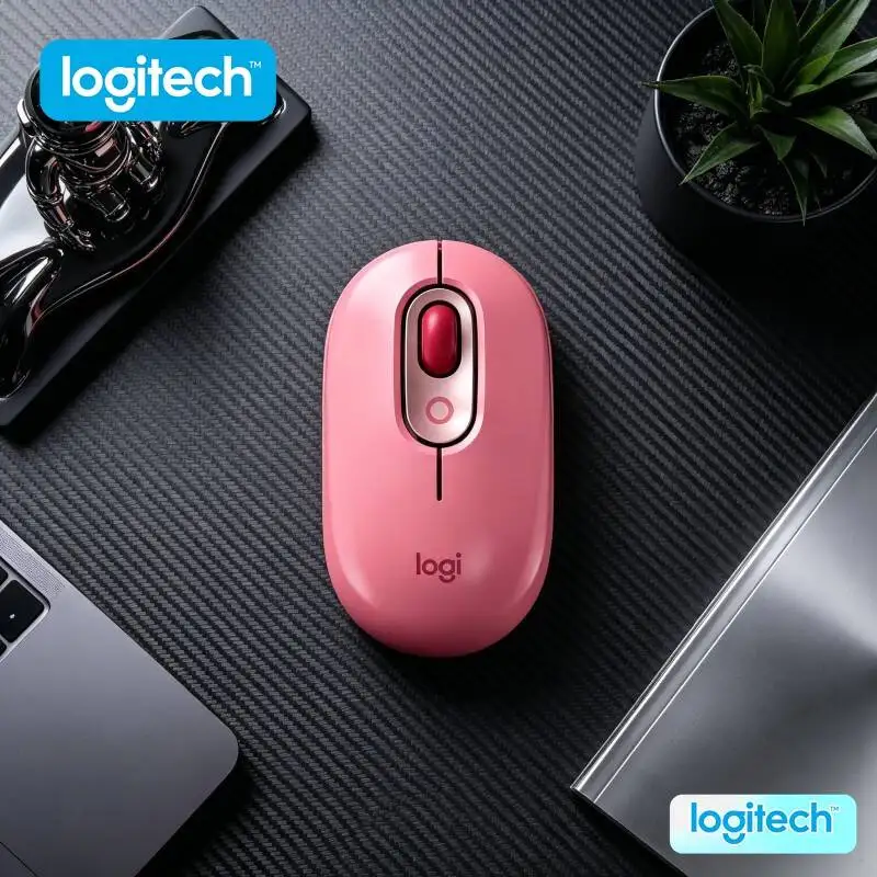 

Logitech M350 POP Wireless Mouse Dual-Mode Bluetooth 2.4GHz Silent Click 18-Month Battery for Refreshing River Trip Work