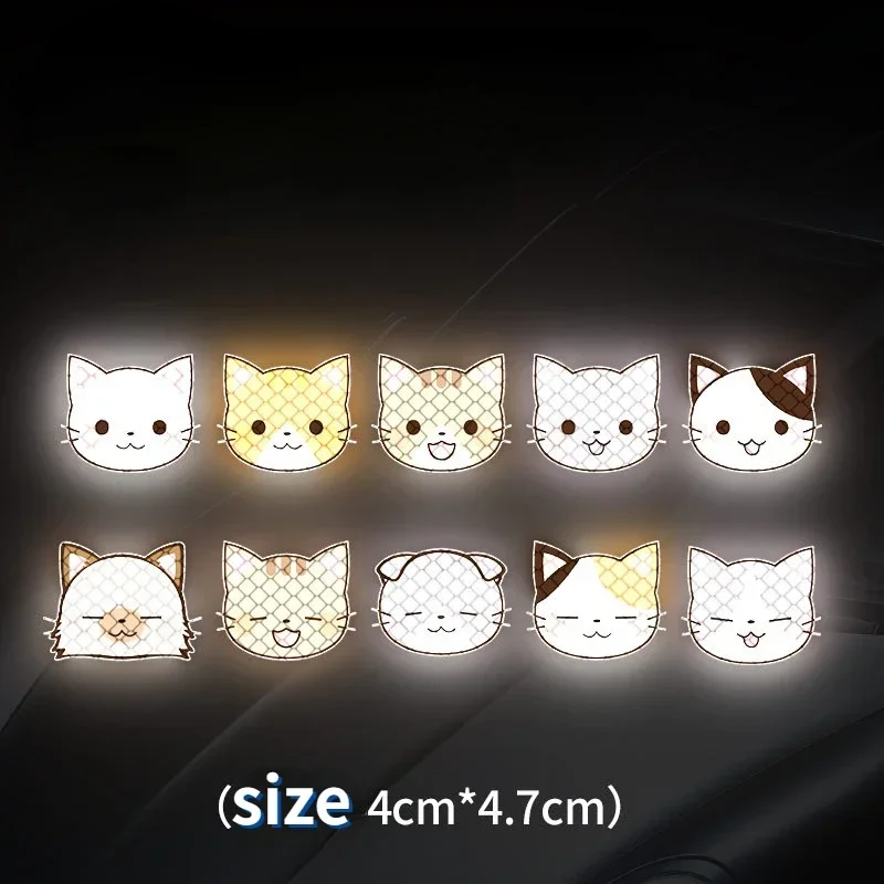 ملصقات عاكسة للضوء على شكل دراجة نارية كرتونية، خدوش الجسم المزخرفة، ملصقات خوذة شخصية لطيفة مقاومة للماء