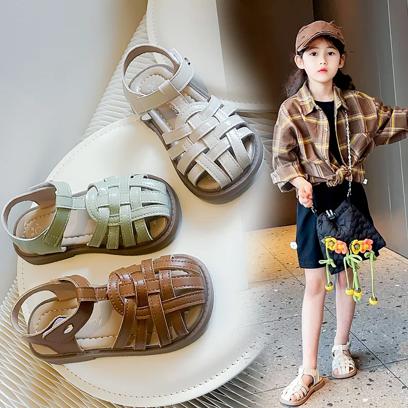 

Baby Baotou Sandals Toddler Beige Flats Shoe Child Soft Children's Shoes Cuhk Antiskid Boy New Baby Summer Sandals