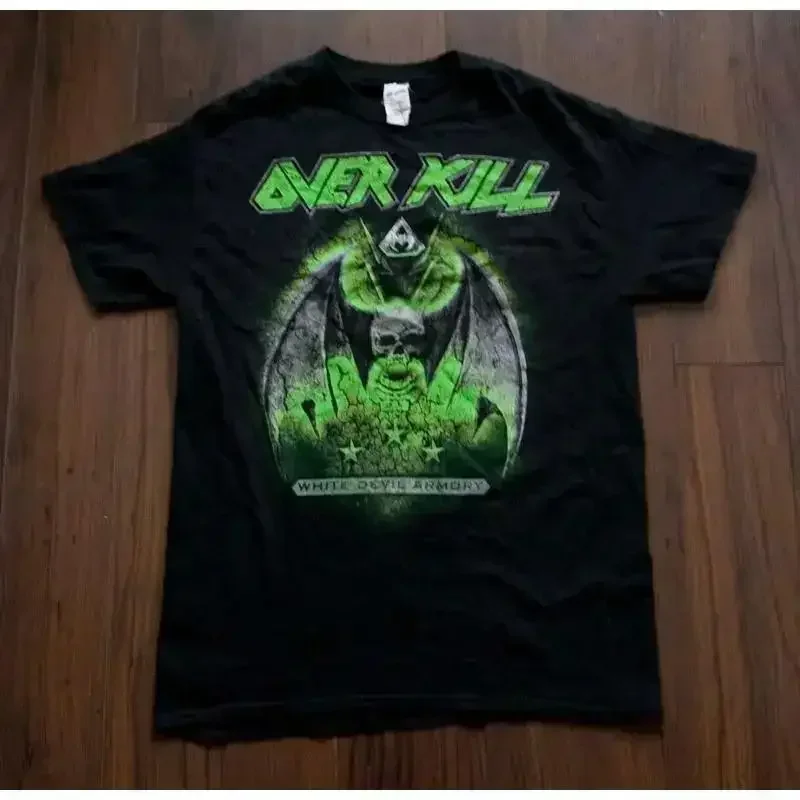 OverKill T Shirt White Devil Armory 2014 Tour Size M 02g1229p