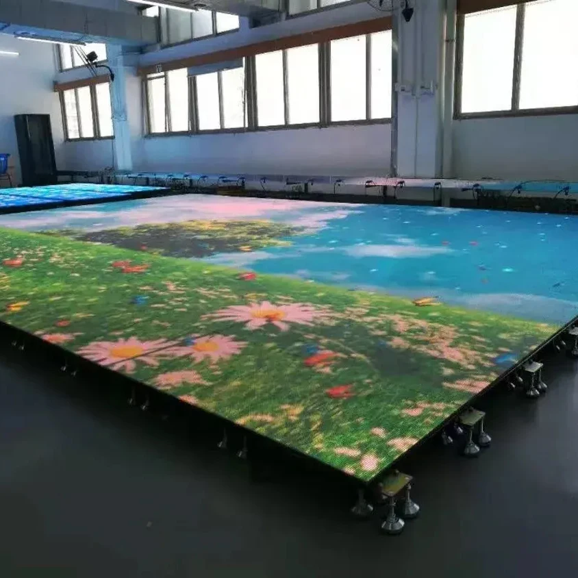 P3.91 500x1000mm Indoor Infrared Sensor Interactive LED Multifunctional Full-Color Display Screen for Dance Floors High Quality