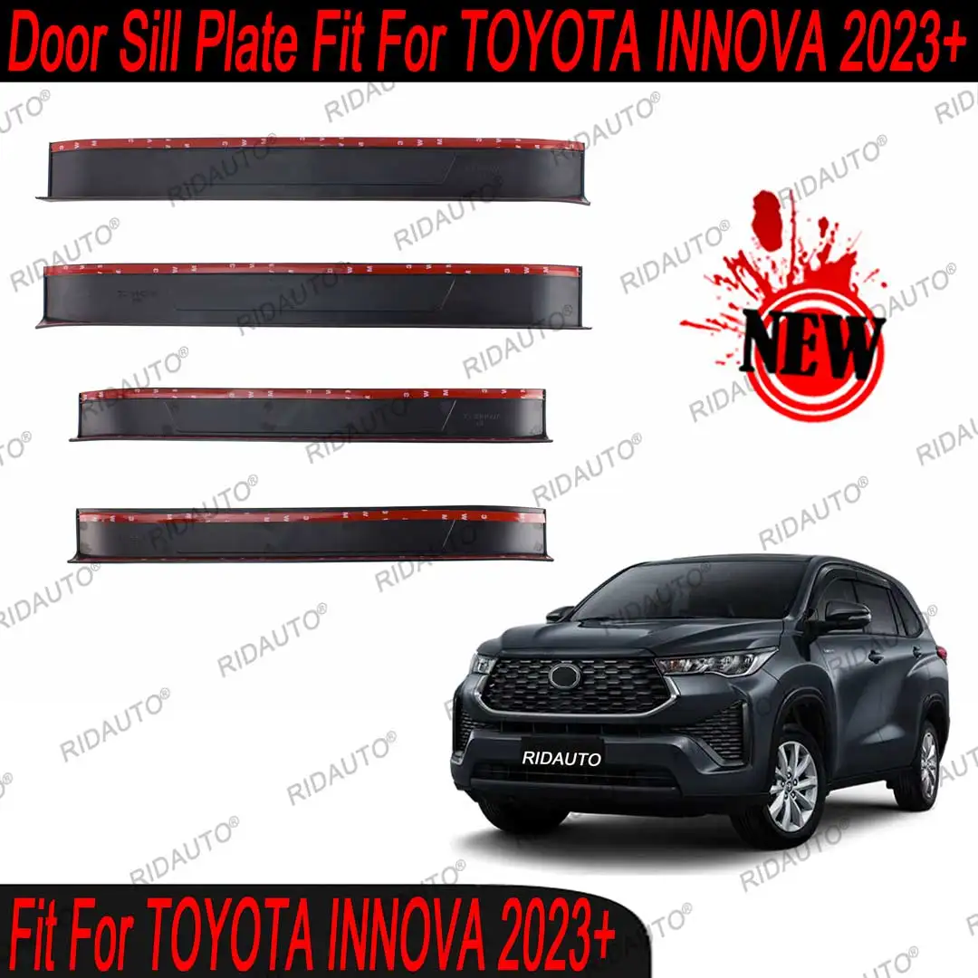 Car MPV Threshold Strip For TOYOTA INNOVA 2023 2024 2025 Door Sill Scuff Plate Protector Trim Pedal Sticker Accessories