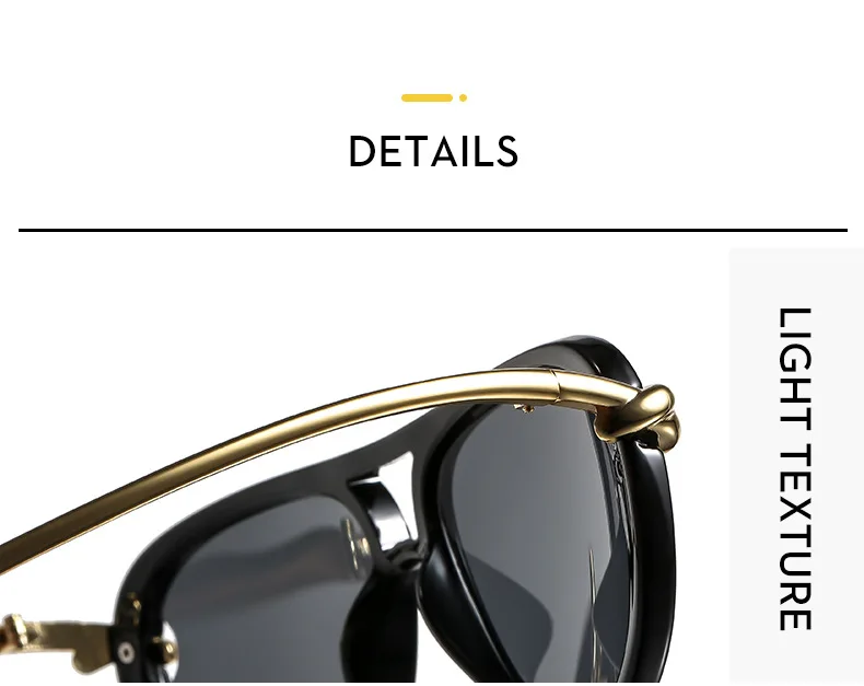 Mode Knoten Doppel Strahl Pilot Sonnenbrille Luxus Marke frauen Personalisierte Sonnenbrille Outdoor Straße Casual Einfache Sonnenbrille – Detail 9