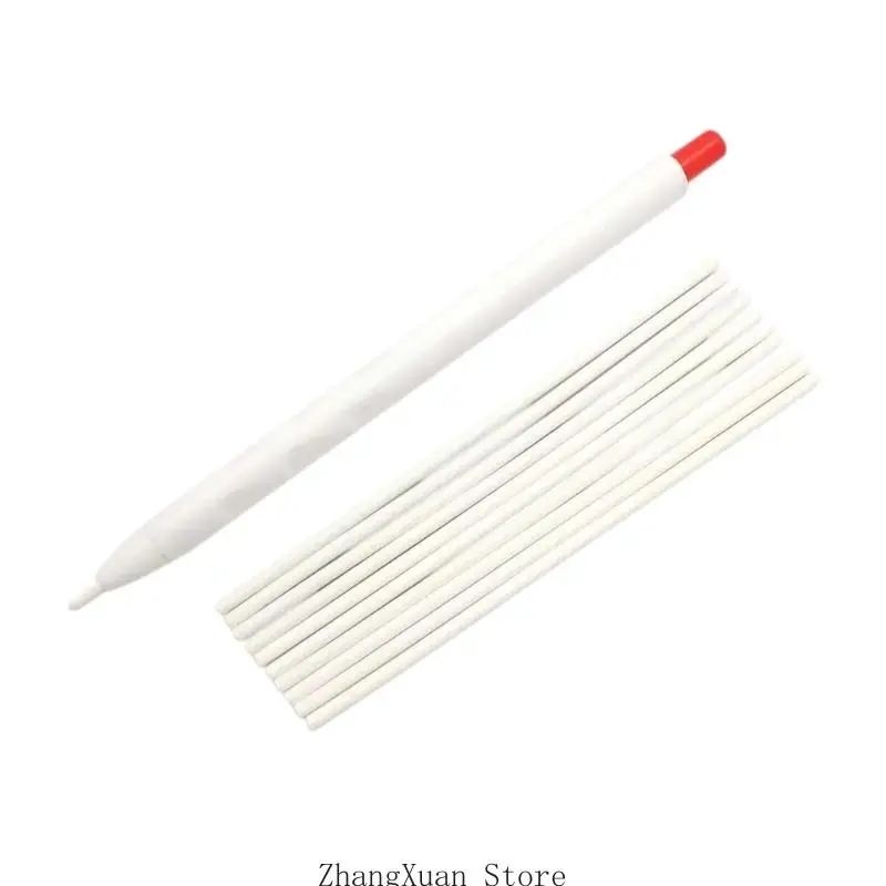 Stoffmarkierungsstift-Set mit 10 Ersatzeinsätzen, einziehbarer Nähkreidestift zum Nähen, Quilten, Stoffschneiden und 3XUF – Detail 4