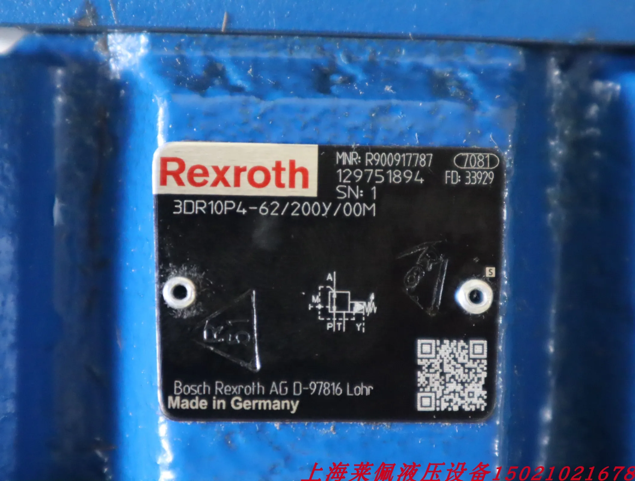 3DR10P4-62/200Y/00M R900917787 3DR10P4-6X/200Y/00M REXROTH