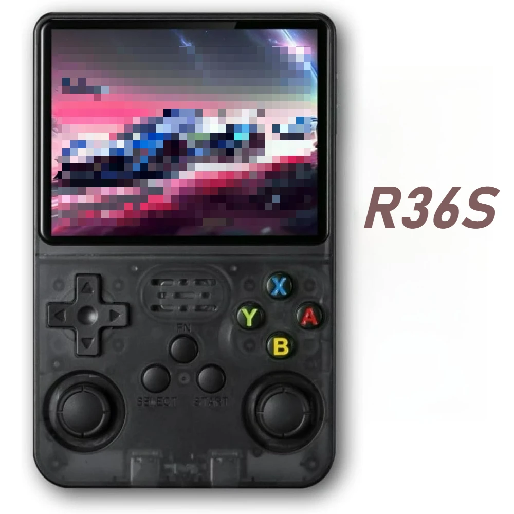 

Игровая консоль R36S в ретро-стиле с 3,5-дюймовым IPS-экраном, системой Linux, портативная карманная ретро-консоль, 64 ГБ, более 20000 классических игр