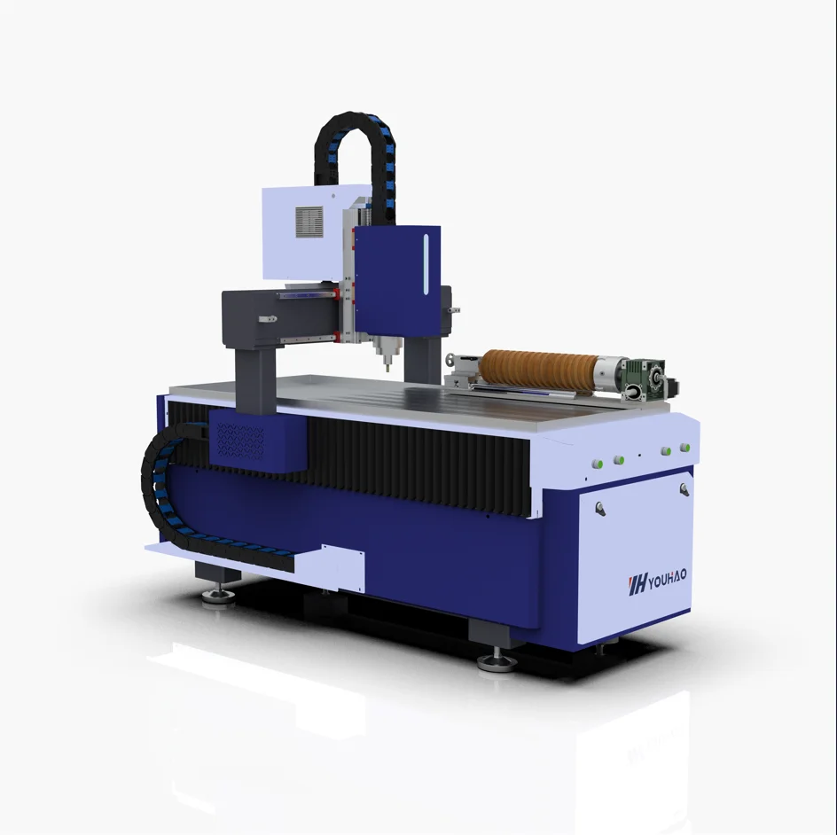 YOUHAOCNC 3 Axis 4 Axis 3040/6040/6090 Cnc Woodworking Router Machine Cheap Price With Side Rotary