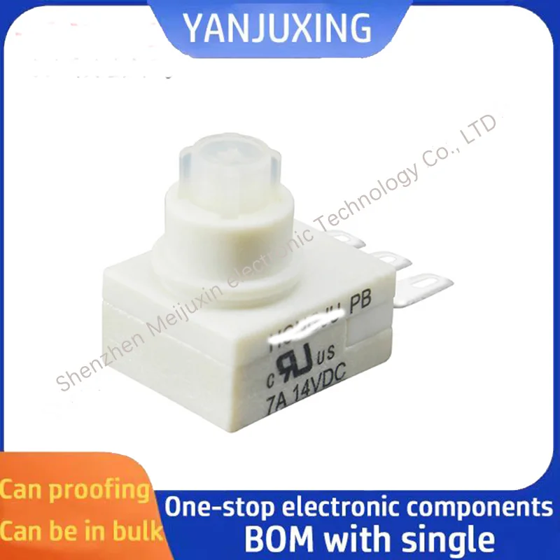 

1PCS/LOT Waterproof and oil-proof button self-locking reset lock-free environmentally friendly button power switch PB-03-31-2-AA
