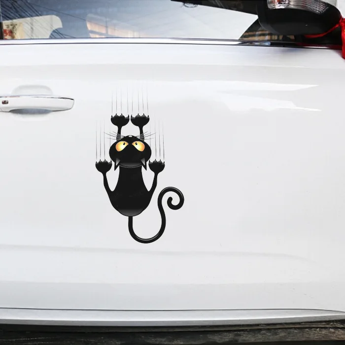 Simulation 3D cute cat personality creative car sticker dog glass door scratch decoration occlusion creative car sticker