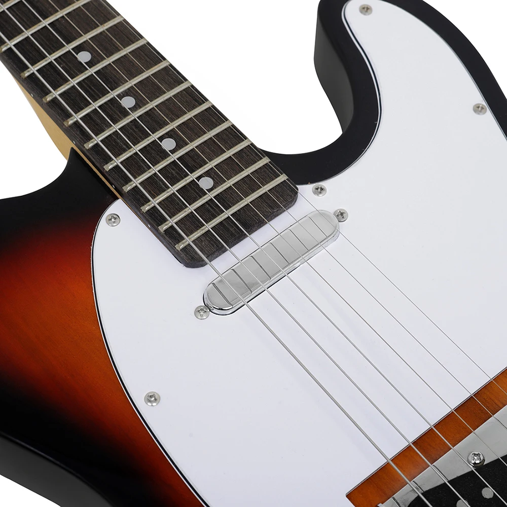 6-strunowa retro gitara elektryczna 24 progi gitara z powierzchnią lipy Guitarra z palisandrową podstrunnicą instrument muzyczny strunowy