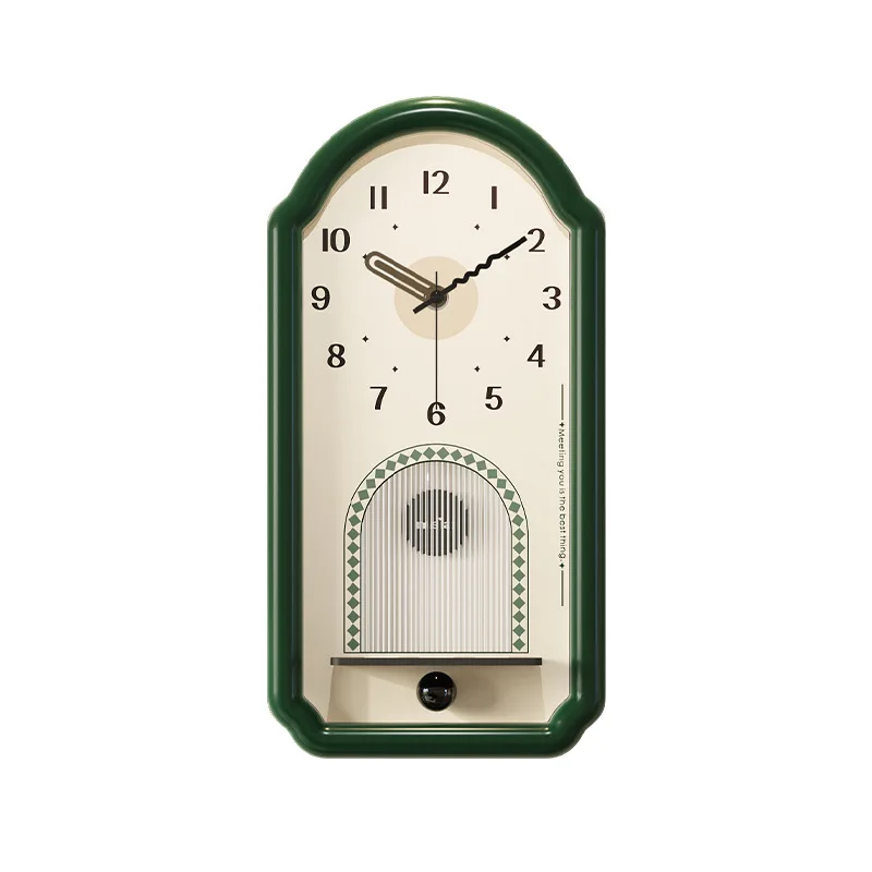 

Fashion retro clock wall clock living room home high-end wall 2024 new Internet celebrity clock simple modern atmosphere