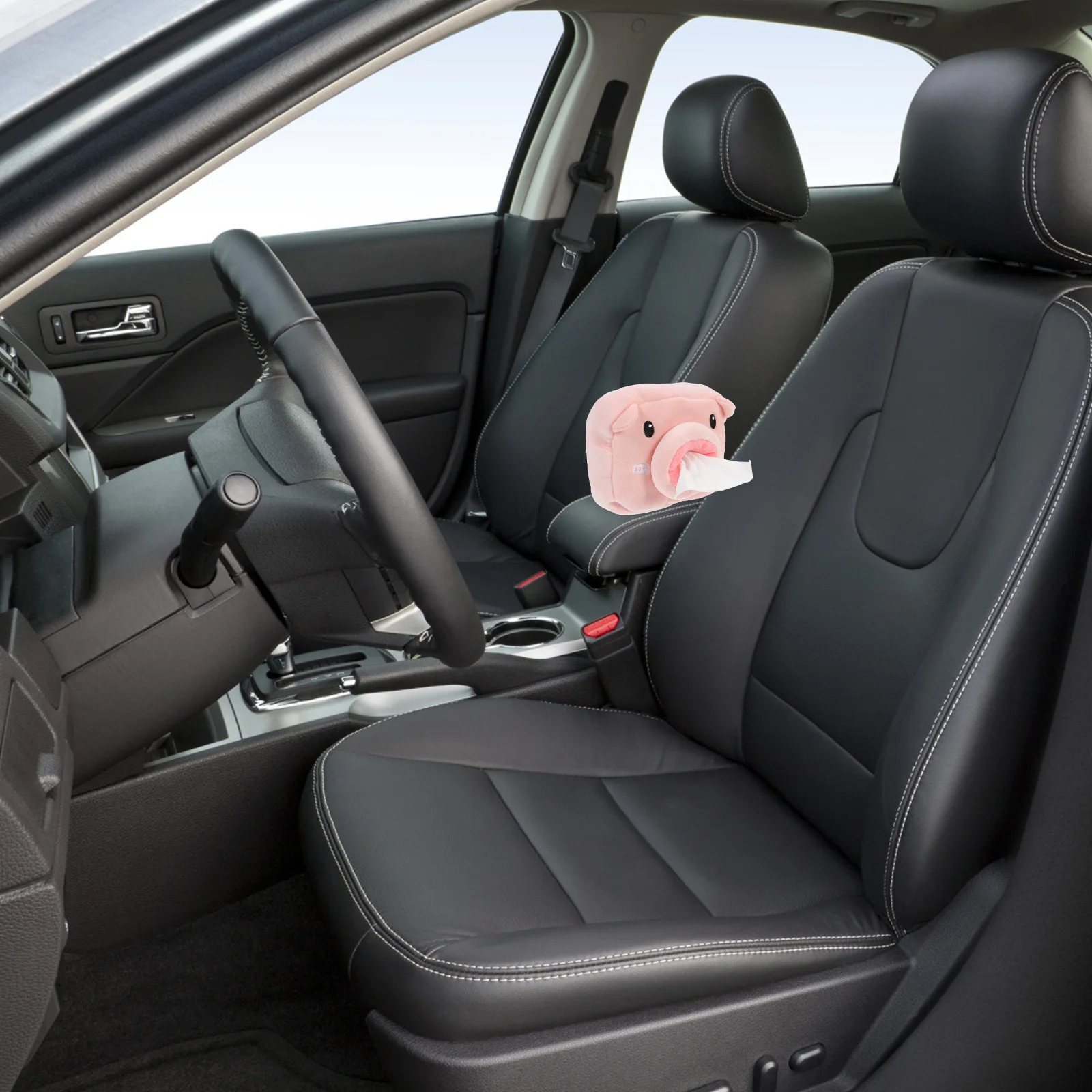 

Car Tissue Holder Premium Hanging Design For Sun Visor Headrest Back Seat Cute Pig Shape Space Saving Auto Decor Back Seat