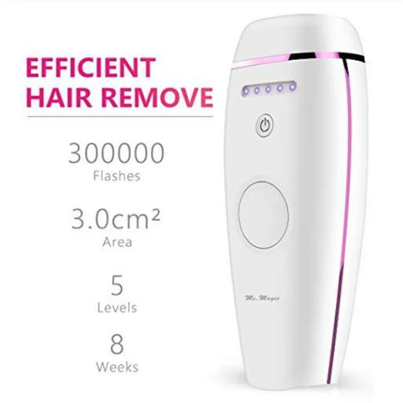 

Mini Electric Ice Laser Epilator No Pain IPL Permanent Hair Remover Device 300000 Flashes Body Leg Underarm Haircut Depilator