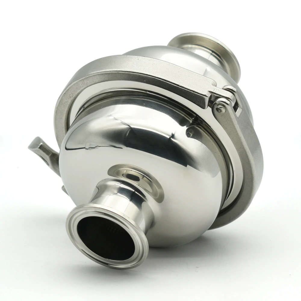 Imagem -02 - Filtro Esférico para Cerveja Caseira 304 316 Braçadeira Sanitária 100 Mesh Adequado para 38 51 mm Pipes 1.5 Três Braçadeiras