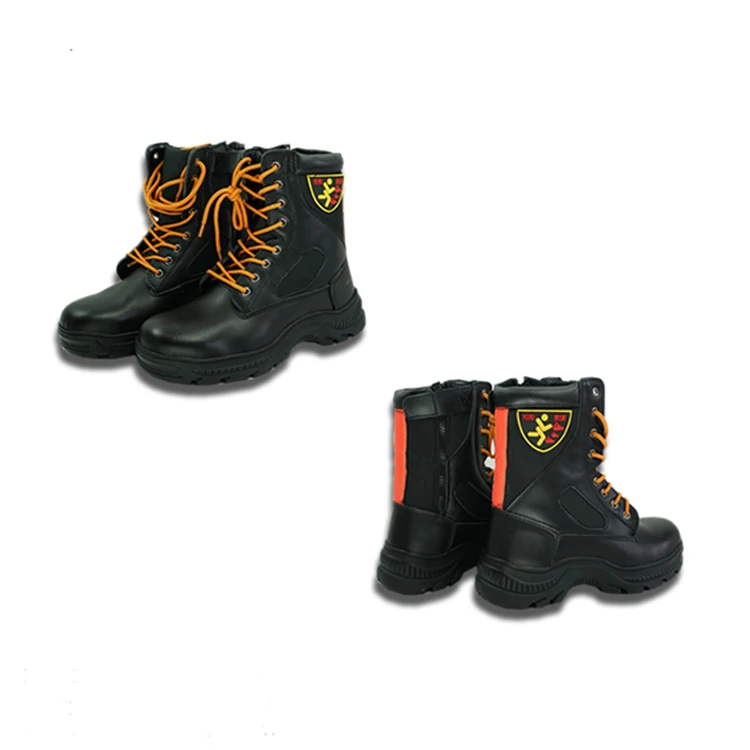 Flame Retardant Anti- Puncture Fireman Rescue Safety Protective Boots