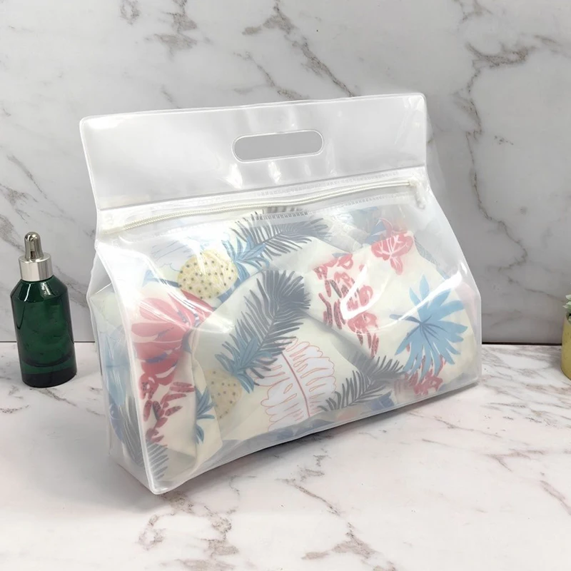 

Travel Toiletries Cosmetics Wet and Dry Hanging Bag Bathroom Clothing Bras Shoes Storage Bags Waterproof Swimming Ziplock Pack