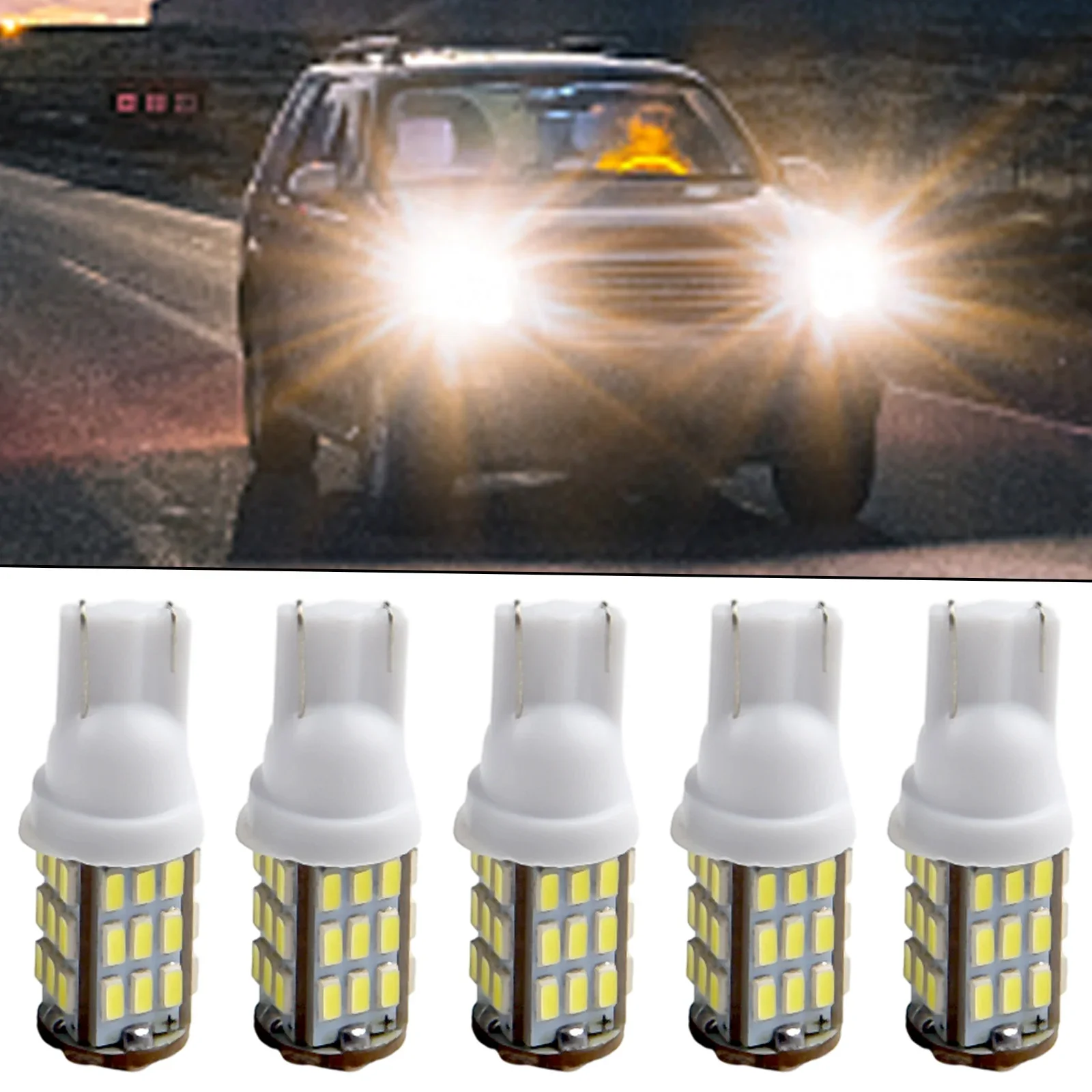 

Лампа для прицепа T10, сменная лампа из бисера, белый свет, ABS, комплект автозапчастей, светодиодный светильник для автофургона, 20 шт./компл., удобный