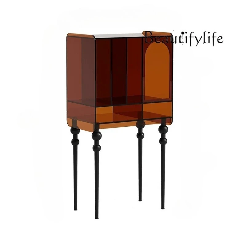 

Acrylic magazine cabinet living room modern simple record storage cabinet