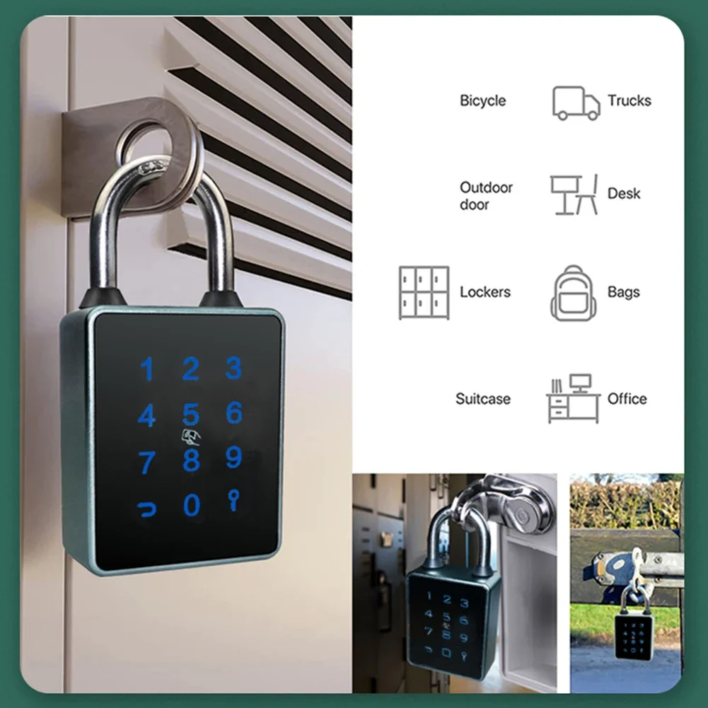 TUYA/TTLOCK APP Fingerprint Lock Keyless Drawer Safety Lock Aluminum Alloy IP65 Waterproof for Home Dormitory