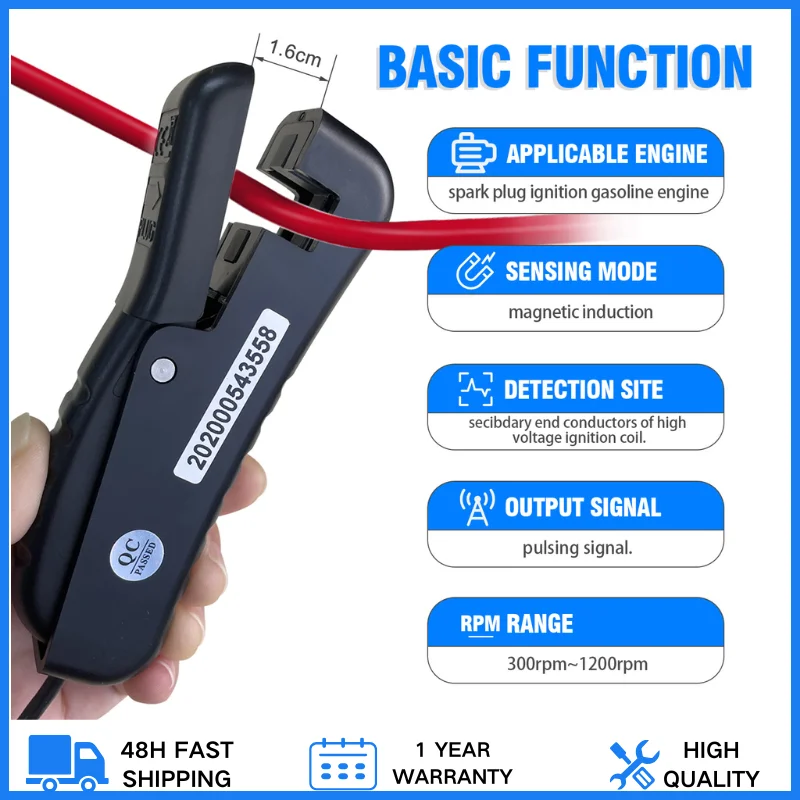 

Signal Pick-Up Inductive Clamp Lead Adapter, BT-705A Digital Multimeter Accessory Work with Automotive Analyzer to Measure