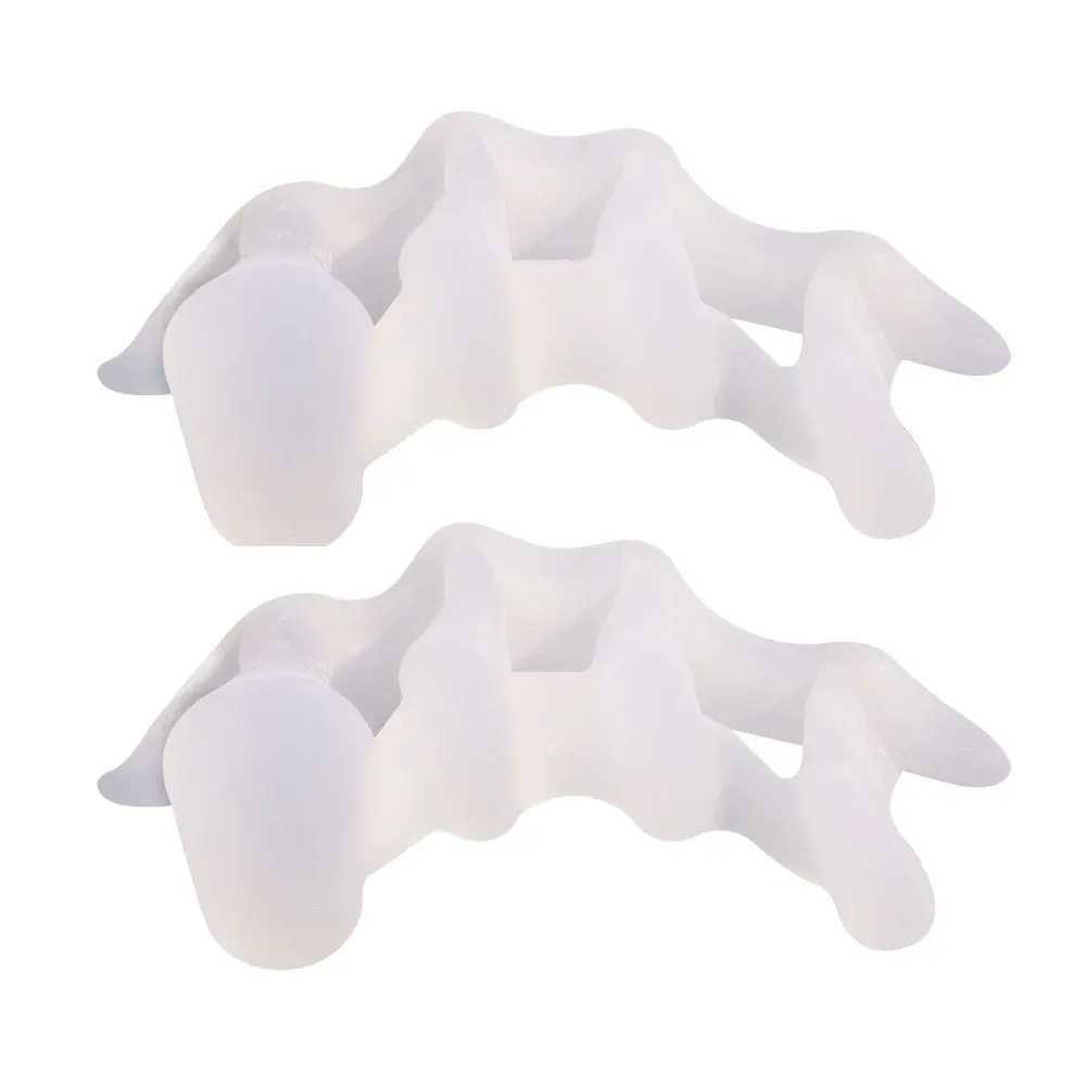 Pexmen 2Pcs Gel Toe Separator Toe Spacers Straightener Bunion Corrector Restore Toes to Their Original Shape for Men and Women