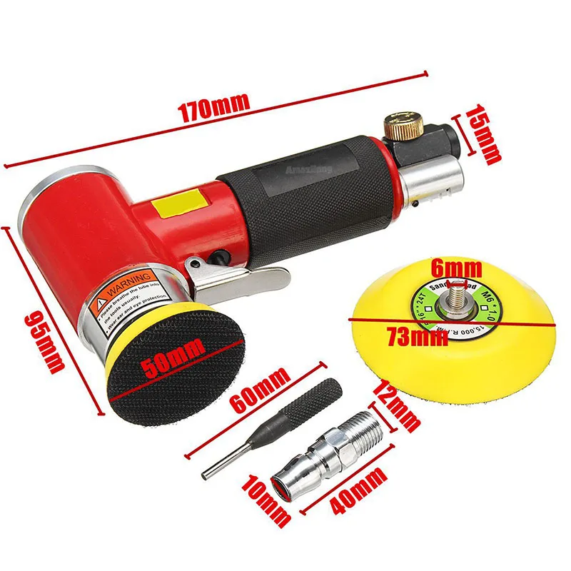 Mit 1/2/3 Zoll Pad neue Orbit Mini Luft schleifer pneumatisch zum Polieren von Hochgeschwindigkeits-Luftpolierer-Druckluft werkzeugen
