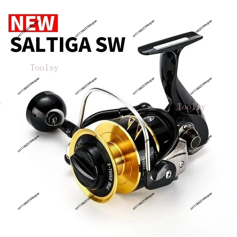 Metal high-speed spinning wheel SW4000/6000/10000 iron plate wheel wave climbing ship fishing wheel