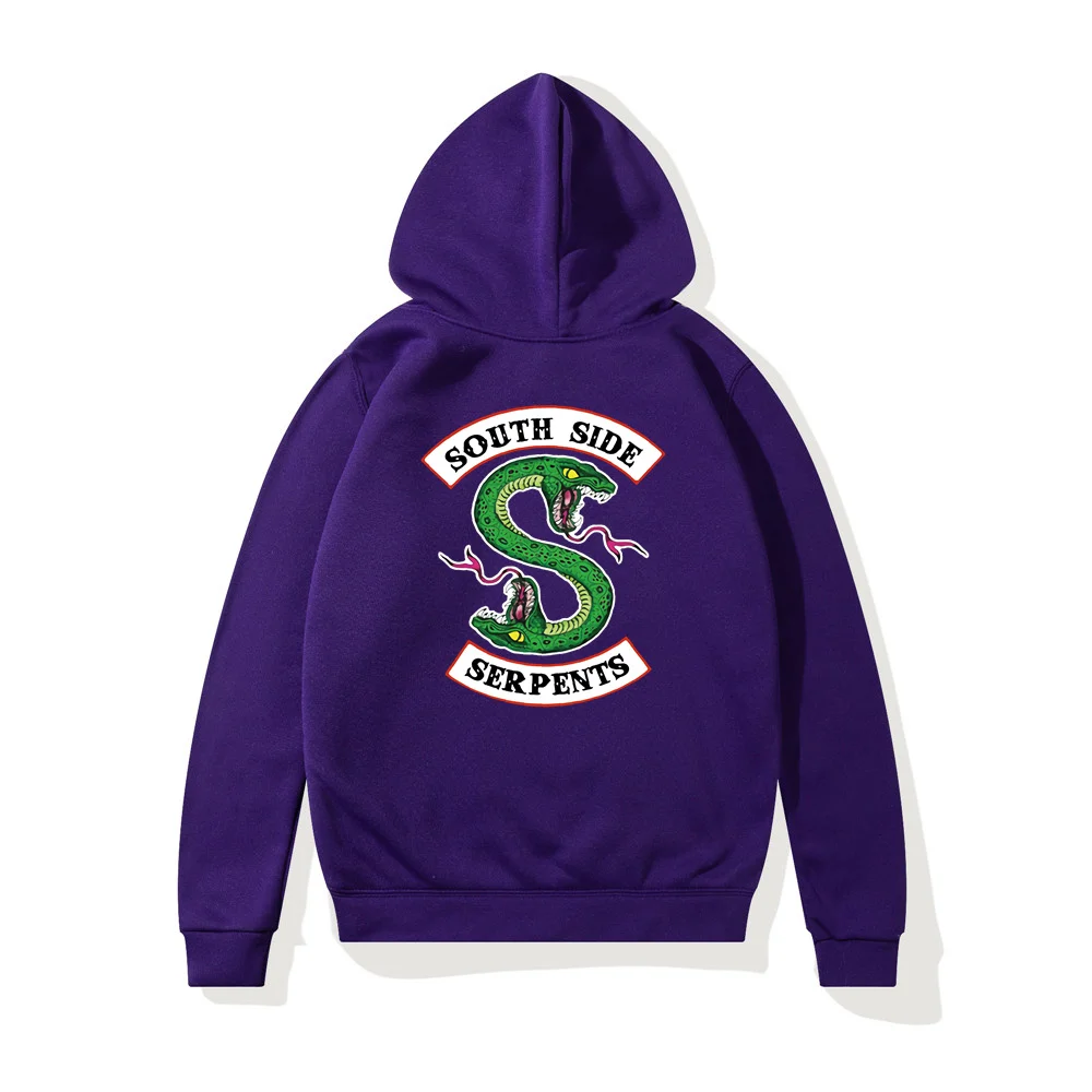 Hip Hop Riverdale South Side Serpents Women Hoodies Fleece Woman Harajuku Pullover Male Y2K Unisex Hoody Clothes Streetwear