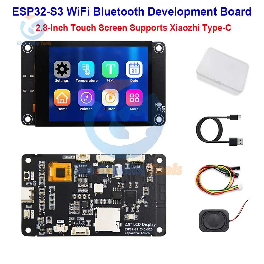 Płytka rozwojowa ESP32-S3 WiFi Bluetooth z 2,8-calowym ekranem dotykowym TFT o rozdzielczości 240x320, moduł wyświetlacza LCD, obsługuje Xiaozhi