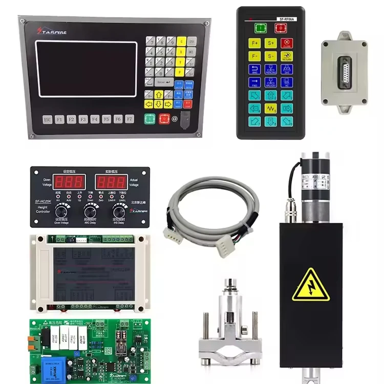 

CNC Plasma Flame Cutting Machine SF-2100C+SF-RF06A+SF-HC25K+JYKB-100-DC24V 2Axis Control System Operation Controller New Used