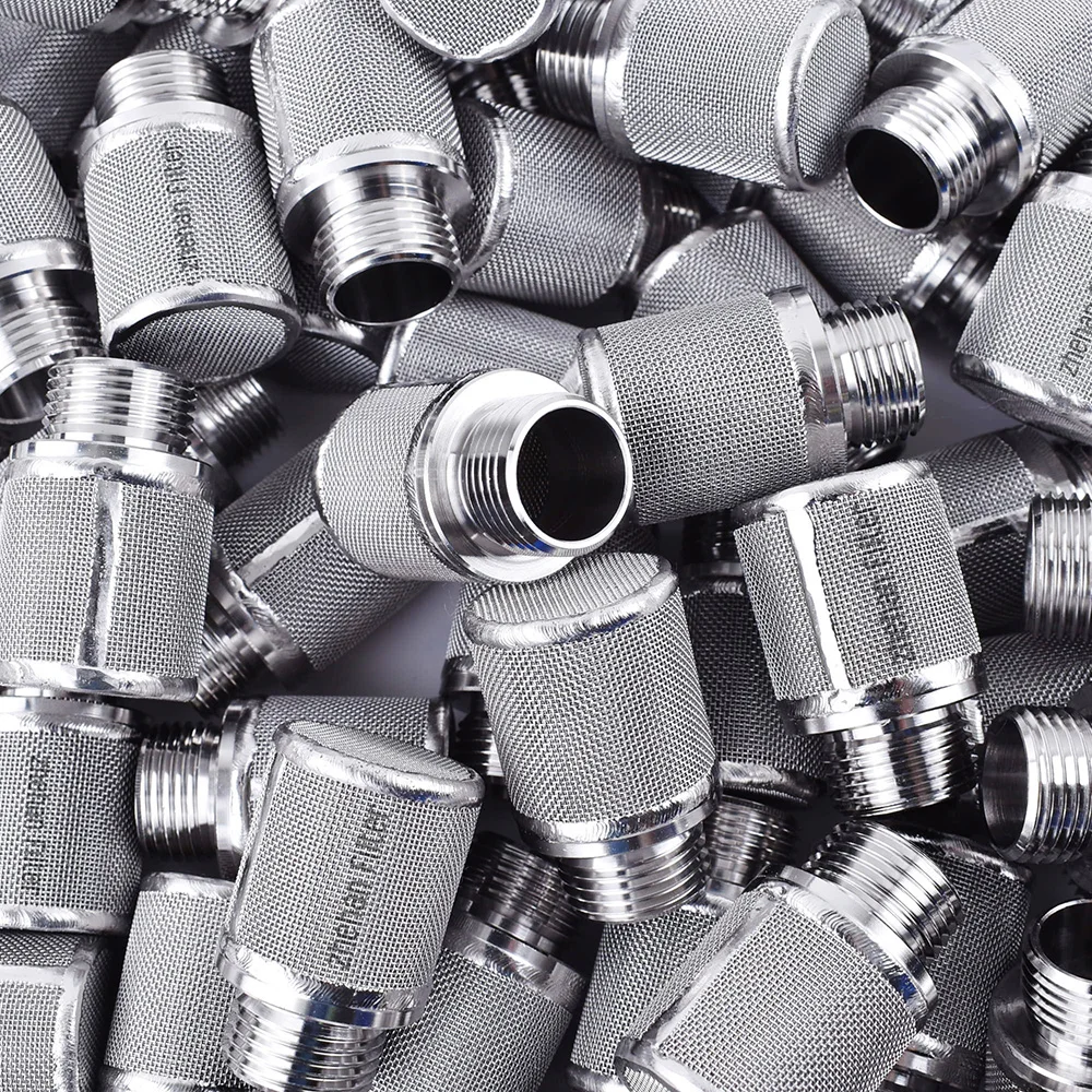 Designed Cylindrical Wrapped Metal Element 304 316 Stainless Steel Filter Cartridges Wrapped Wire Mesh Filter for Cars Home