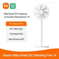 Xiaomi Mijia Smart DC Frequency Conversion Standing Fan 1X Upgraded Version, Support Power Bank Power Supply, With Mi Home APP