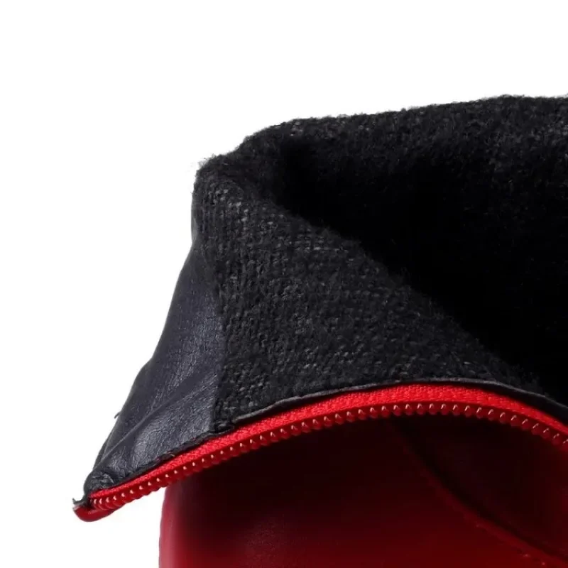 Fashion Autumn Winter Leather Women Shoes Buckle 8cm High Heel Ankle Boots Pointed Toe Women Boots For Women Size 34-43 WSH3478 image 4