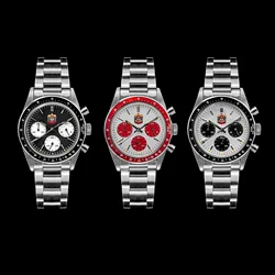 ă T010 ă THORN37mm diameter watch Paul Newman quartz movement chronograph watch fashionable retro trend couple/sapphire/K9 glass