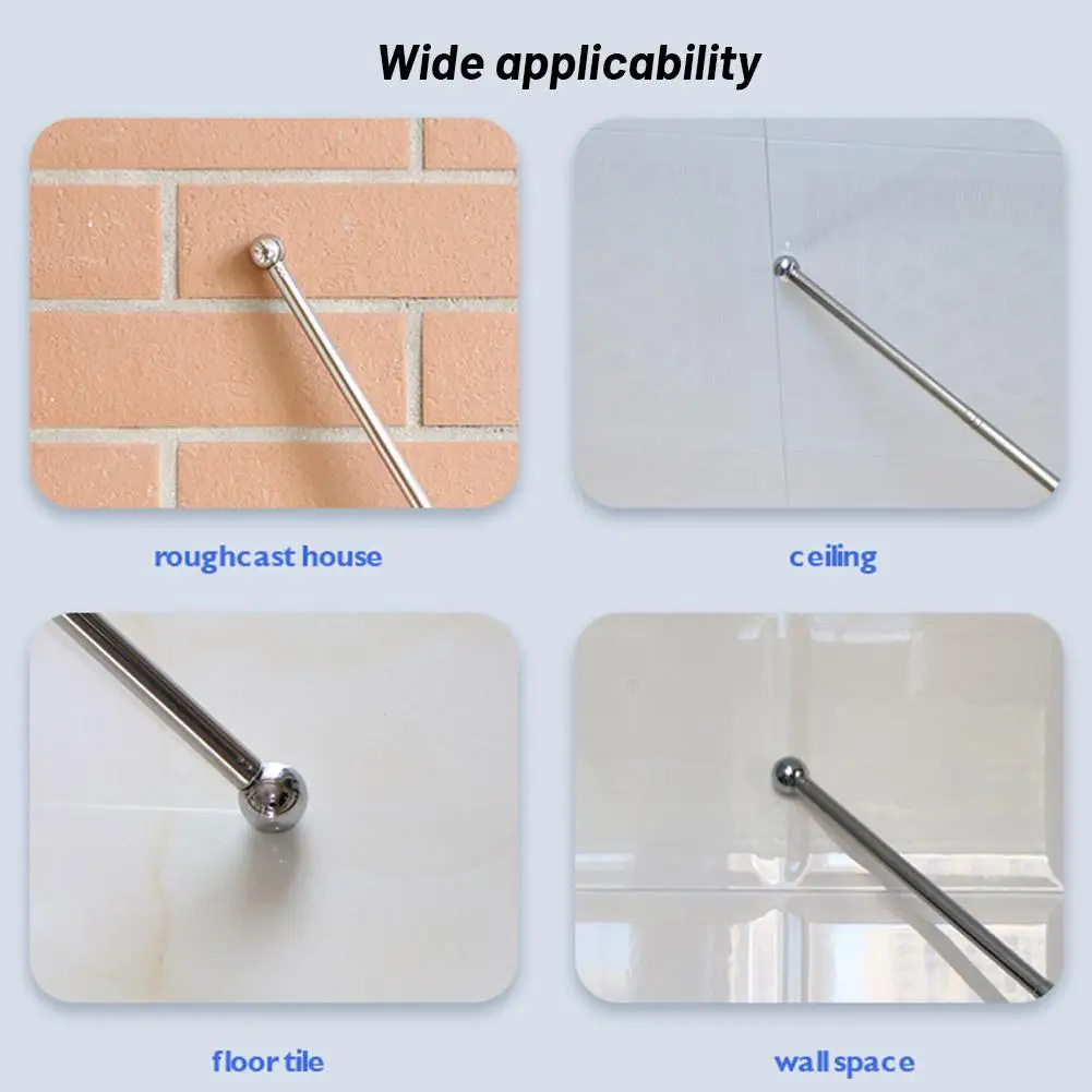 1Pcs Hollow Drum Hammer House Inspection Tool Hollow Drum Hammer Stainless Steel Telescopic Drum Hammer Detection Tile