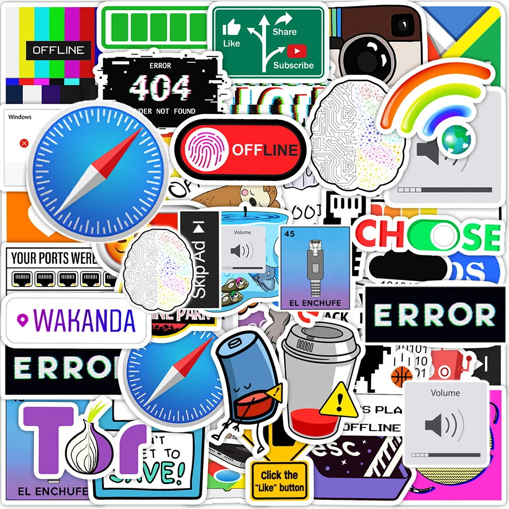10/30/50pcs Network Programming Cartoon Stickers Funny Php Java Geek Programmer Sticker DIY Laptop Scrapbooking Phone Decals Toy