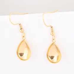 10pcs Stainless Steel Gold Plated Earring Base Setting Blanks For 10x14mm Teardrop Pointback Stones Diy Jewelry Accessories